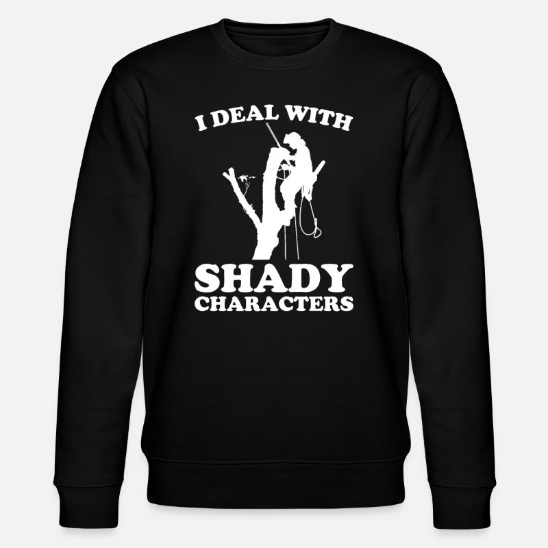 Arborist Baumpfleger Baumkletterer Baumklettern - Stanley/Stella Unisex Bio-Sweatshirt CHANGER  - Schwarz