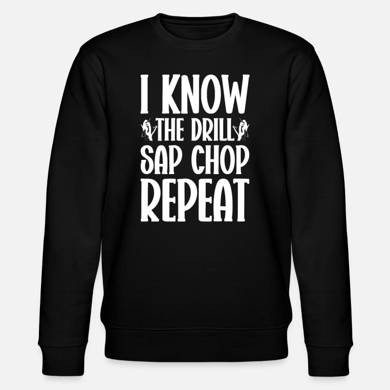 Arborist Baumpfleger Baumkletterer Baumklettern - Stanley/Stella Unisex Bio-Sweatshirt CHANGER  - Schwarz