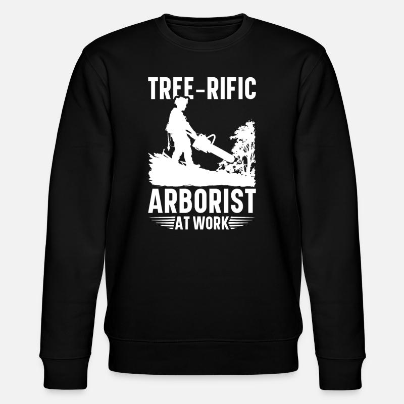 Arborist Baumpfleger Baumkletterer Baumklettern - Stanley/Stella Unisex Bio-Sweatshirt CHANGER  - Schwarz