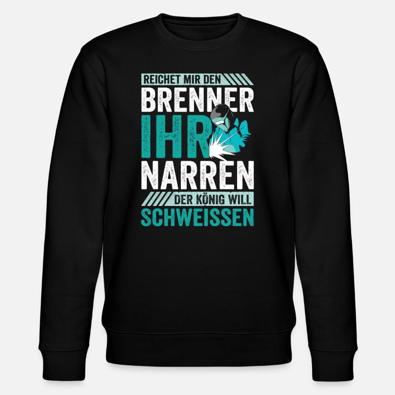 Schweißer Brenner Schweißen - Stanley/Stella Unisex Bio-Sweatshirt CHANGER - Schwarz