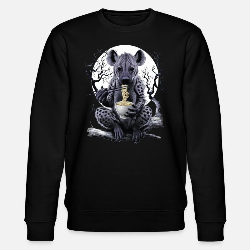 Hyäne - Stanley/Stella Unisex Bio-Sweatshirt CHANGER  - Schwarz