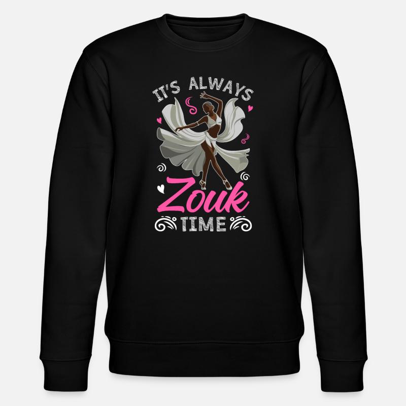 Witziger Zouk Tänzer Spruch - Stanley/Stella Unisex Bio-Sweatshirt CHANGER  - Schwarz