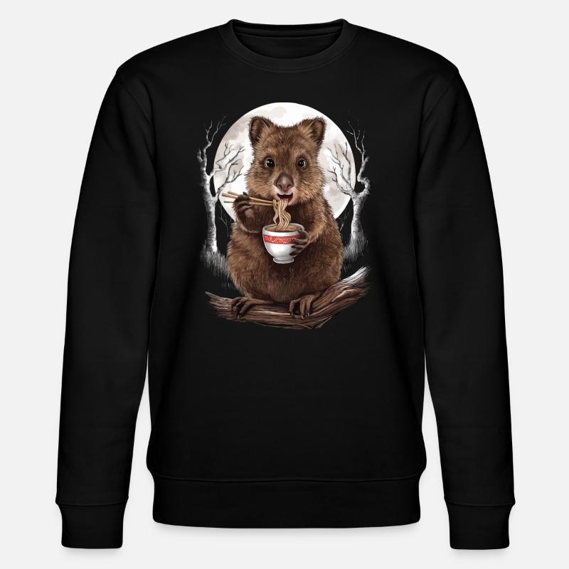 Quokka - Stanley/Stella Unisex Bio-Sweatshirt CHANGER - Schwarz