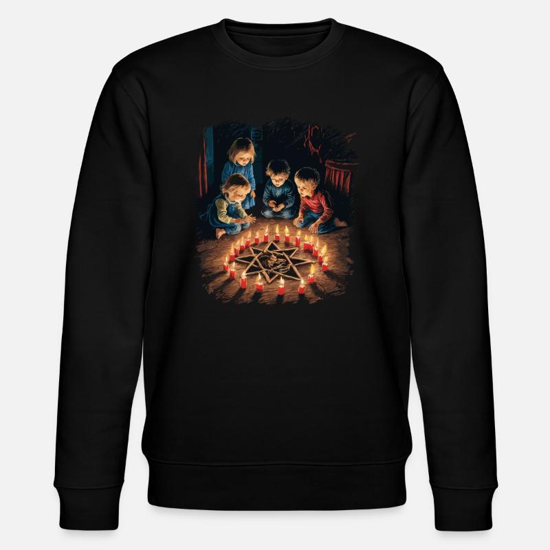 Occult Summoning Rituals Retro Vintage Design - Stanley/Stella CHANGER Unisex Organic Sweatshirt - black