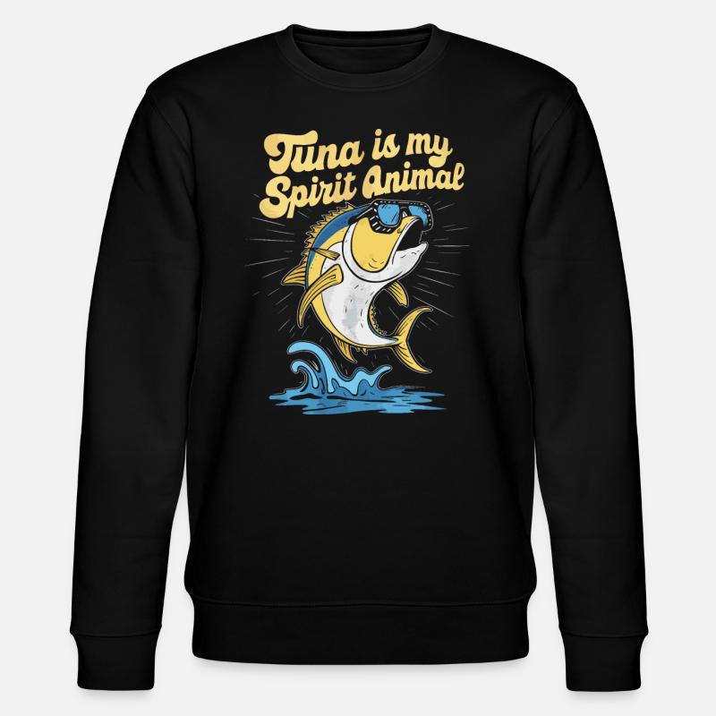 Thunfisch - Stanley/Stella Unisex Bio-Sweatshirt CHANGER  - Schwarz