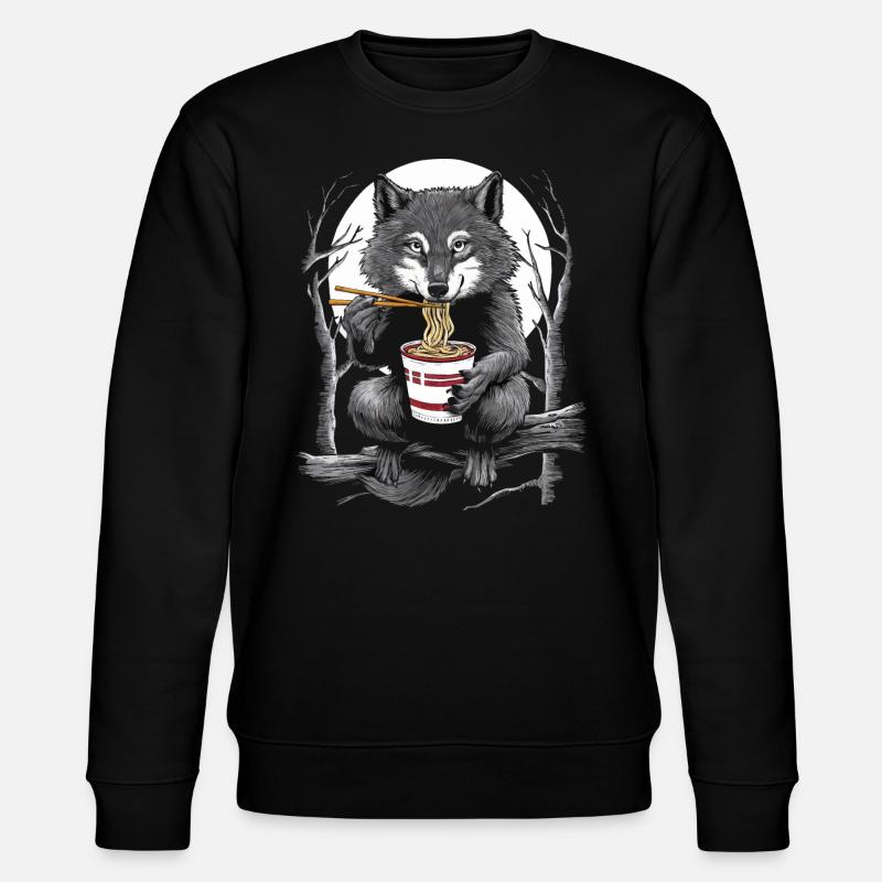 Wolf - Stanley/Stella Unisex Bio-Sweatshirt CHANGER  - Schwarz