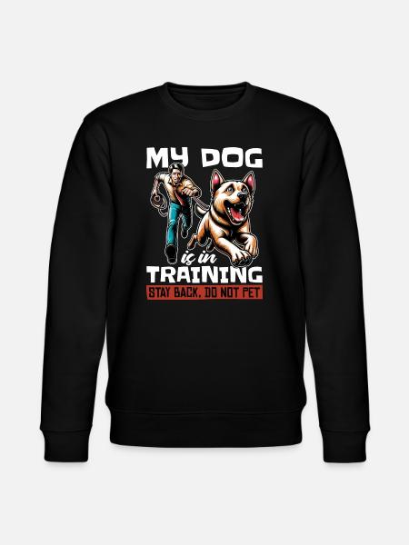 Hundetræner Min hund er i træning Agility træning - Stanley/Stella økologisk unisex-sweatshirt CHANGER  - sort