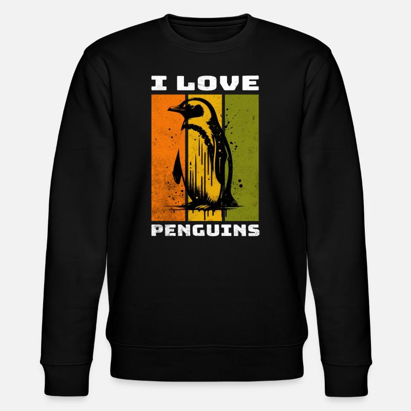 Penguin Pinguin - Stanley/Stella Unisex Bio-Sweatshirt CHANGER  - Schwarz