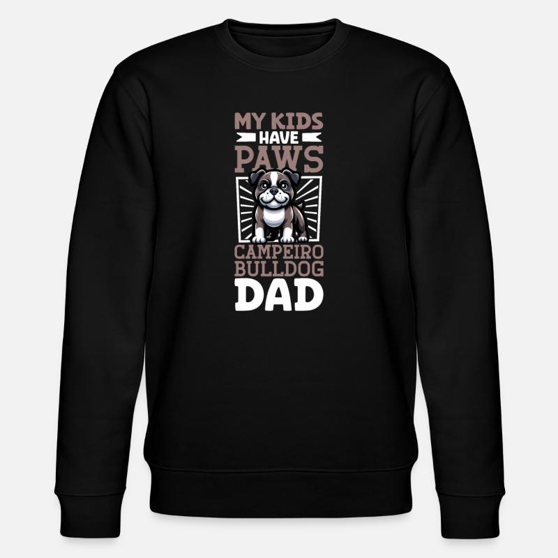 Papa bouledogue Campeiro - Sweat bio CHANGER Stanley/Stella Unisexe - noir