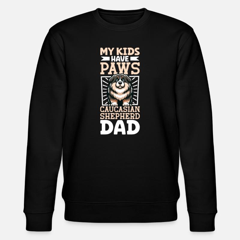 Kaukasischer Owtscharka Papa - Stanley/Stella Unisex Bio-Sweatshirt CHANGER  - Schwarz