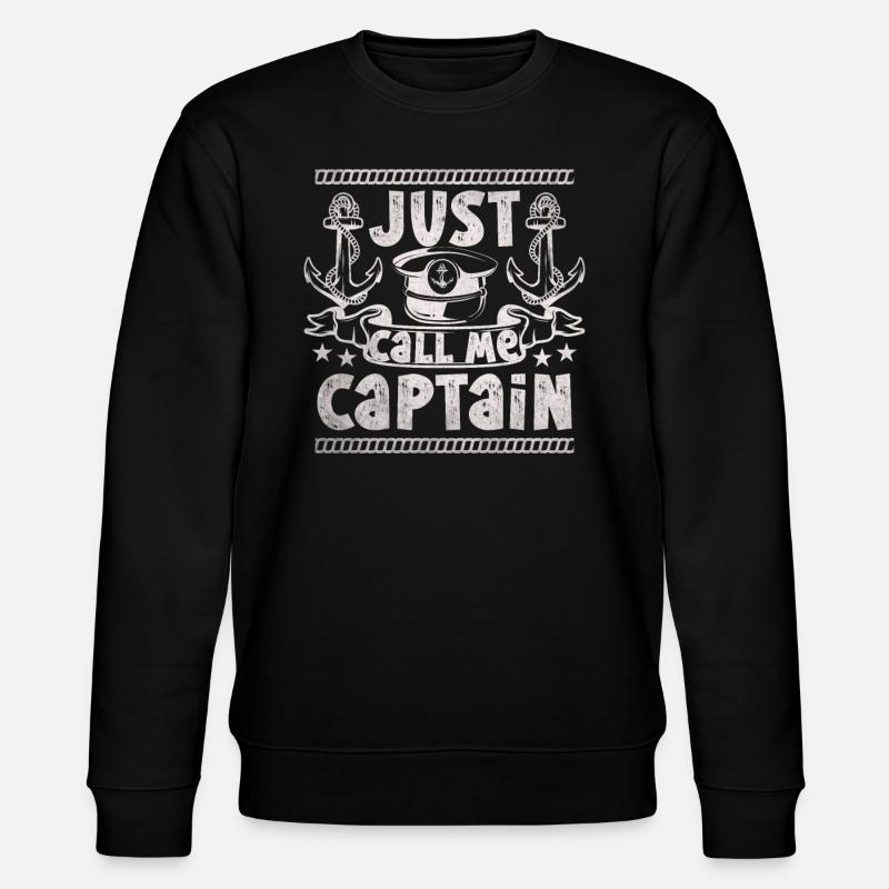 Capitaine de bateau Drôle de bateau Navigation Lac Boater - Sweat bio CHANGER Stanley/Stella Unisexe - noir
