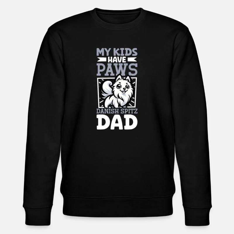 Papa Spitz Danois - Sweat bio CHANGER Stanley/Stella Unisexe - noir