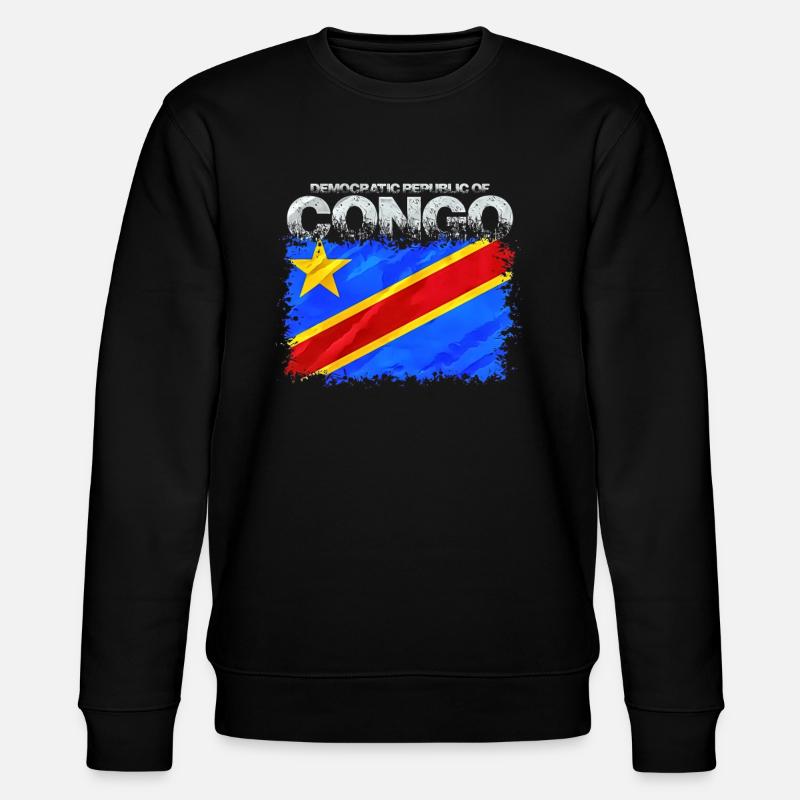 Kongo - Stanley/Stella Unisex Bio-Sweatshirt CHANGER  - Schwarz