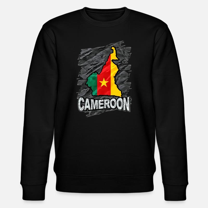 Kamerun - Stanley/Stella Unisex Bio-Sweatshirt CHANGER  - Schwarz