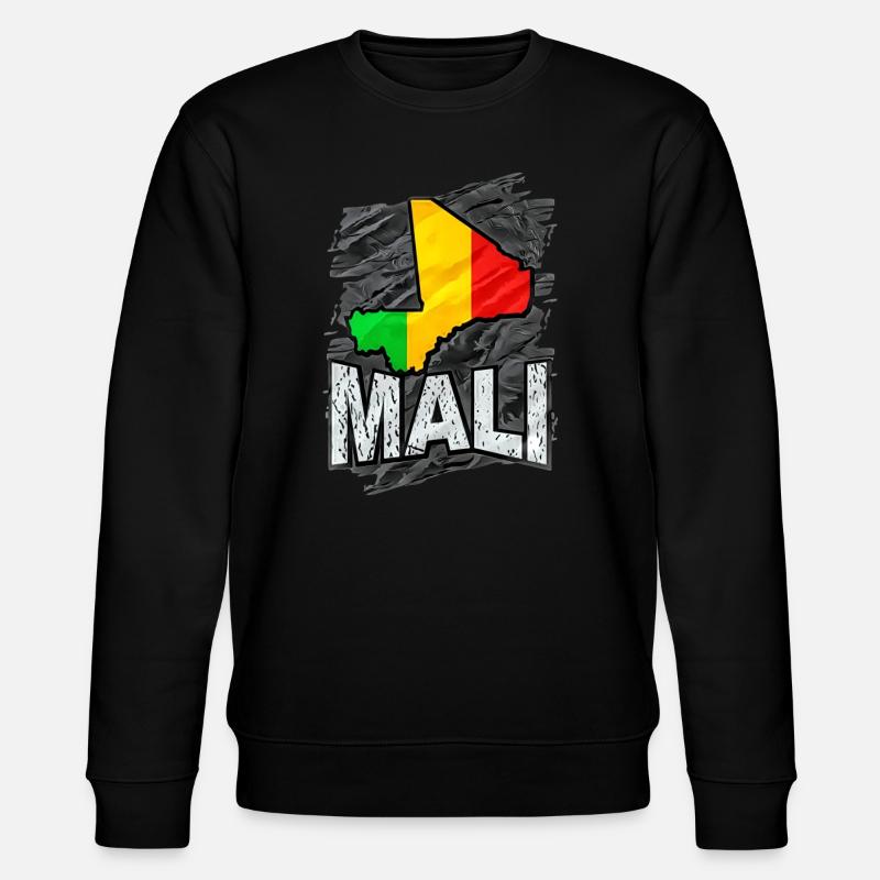 Mali - Stanley/Stella Unisex Bio-Sweatshirt CHANGER  - Schwarz