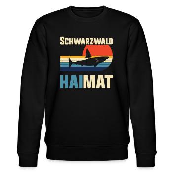 Schwarzwälder Schwarzwaldbub Schwarzwald - Stanley/Stella Unisex Bio-Sweatshirt CHANGER  - Schwarz - Vorne - Nik (191cm) & Marisol (170cm)
