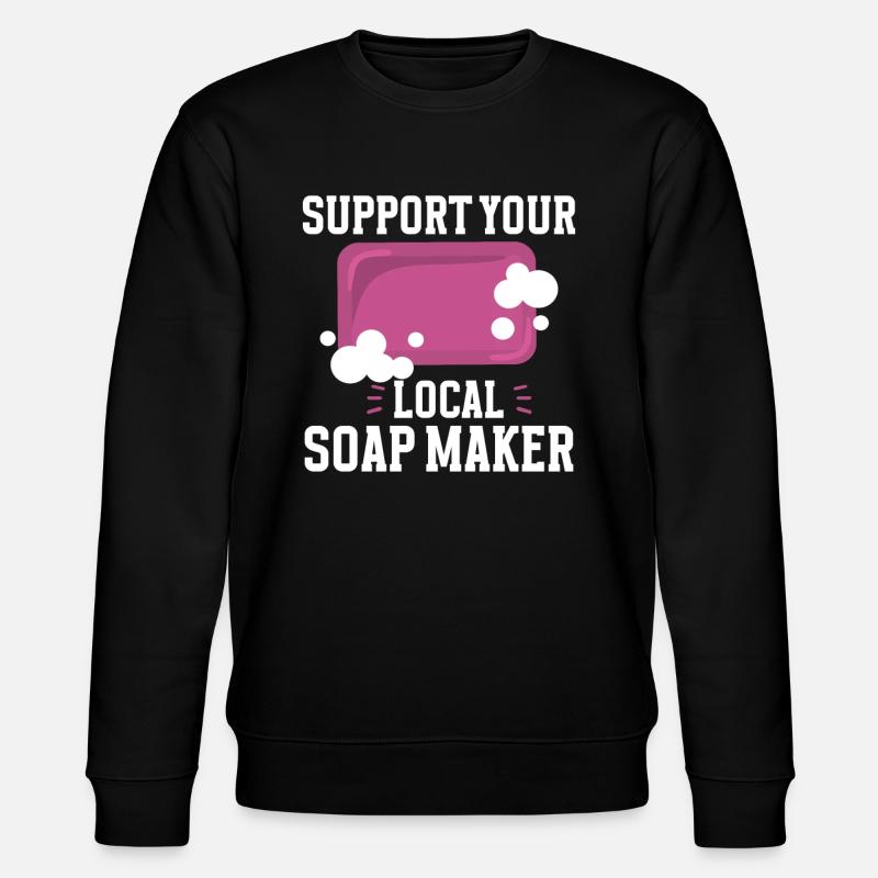 Soap Making Soap Maker - Stanley/Stella CHANGER Unisex Organic Sweatshirt - black