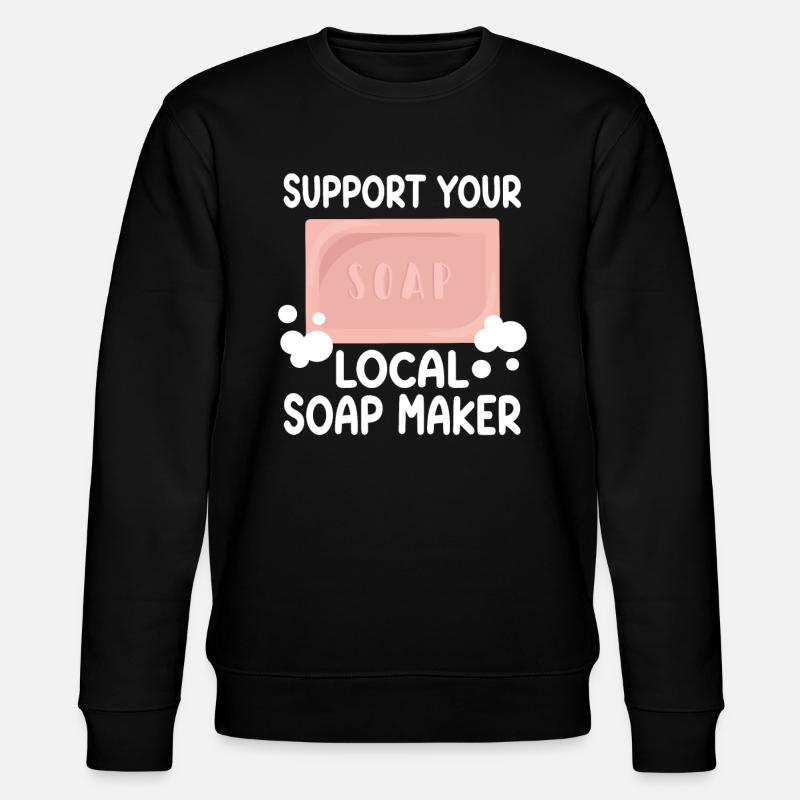 Soap Making Soap Maker - Stanley/Stella CHANGER Unisex Organic Sweatshirt - black