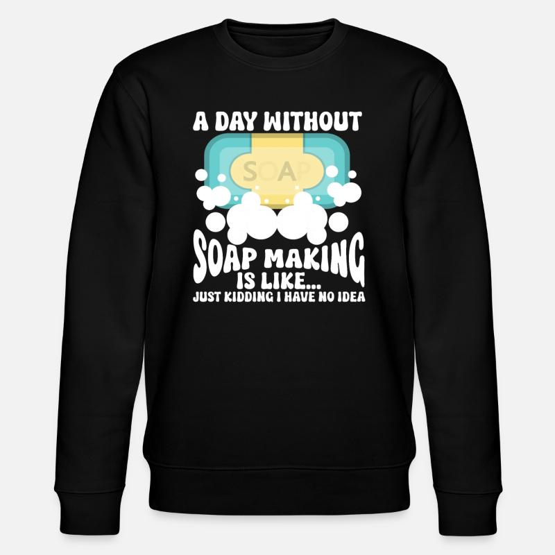 Soap Making Soap Maker - Stanley/Stella CHANGER Unisex Organic Sweatshirt - black