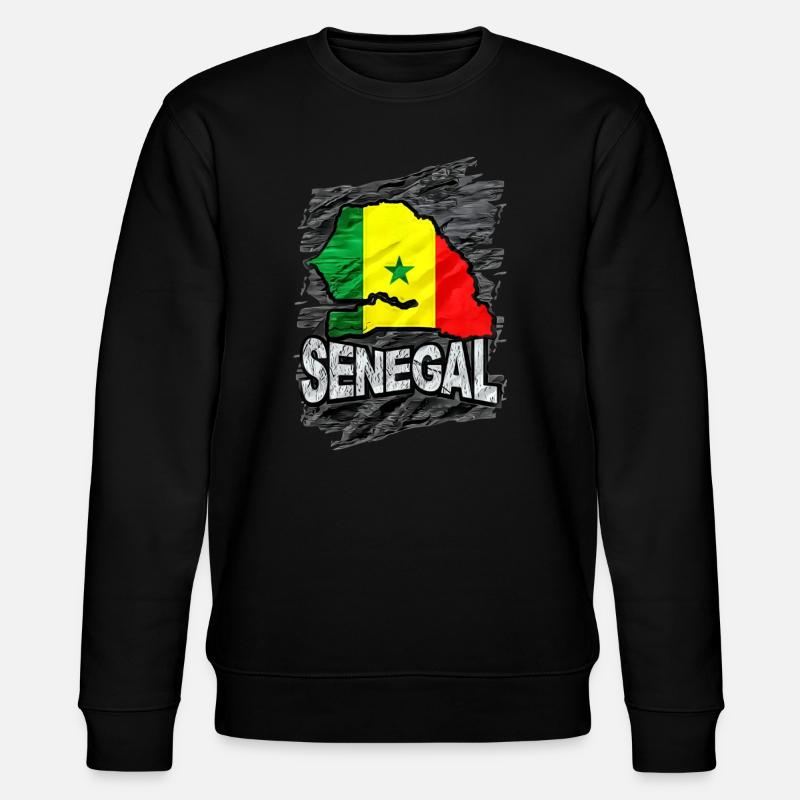 Senegal - Stanley/Stella Unisex Bio-Sweatshirt CHANGER  - Schwarz