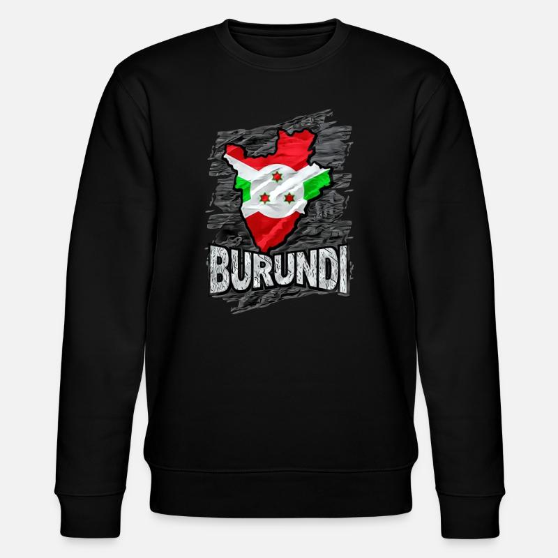 Burundi - Stanley/Stella Unisex Bio-Sweatshirt CHANGER - Schwarz