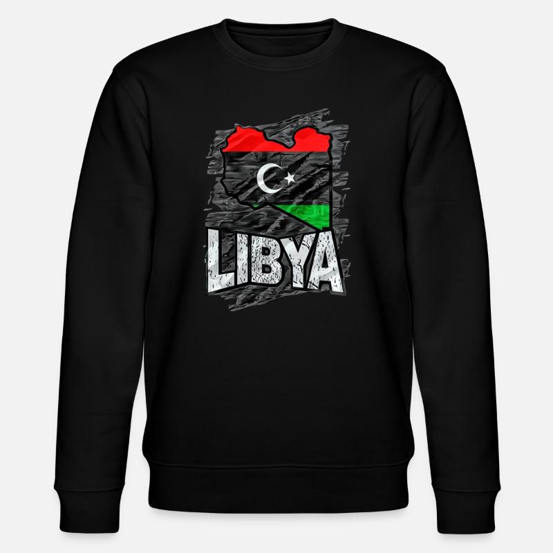 Libyen - Stanley/Stella Unisex Bio-Sweatshirt CHANGER  - Schwarz