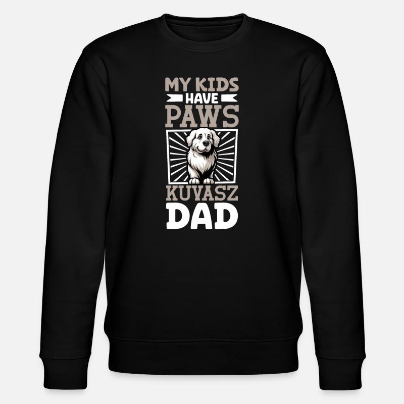 Kuvasz Papa - Stanley/Stella Unisex Bio-Sweatshirt CHANGER  - Schwarz