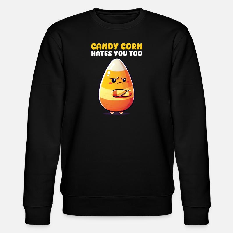 Candy Corn Candy Corn odia anche te - Felpa ecologica unisex CHANGER di Stanley/Stella - nero
