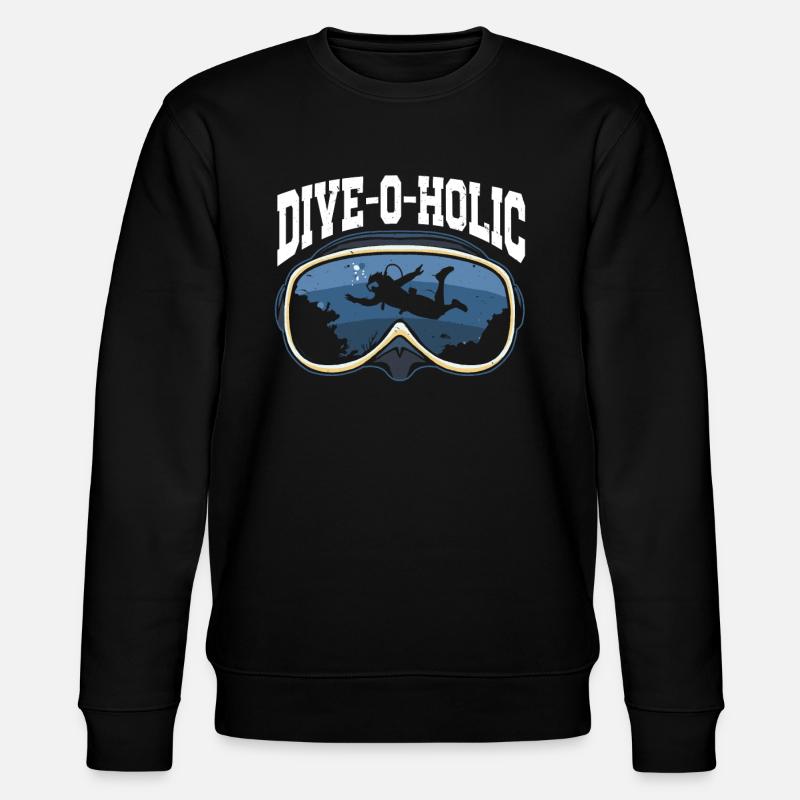 Scuba Diving Diver - Stanley/Stella Unisex Bio-Sweatshirt CHANGER  - Schwarz