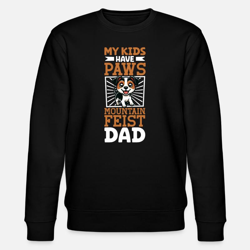 Mountain Feist Papa - Stanley/Stella Unisex Bio-Sweatshirt CHANGER  - Schwarz