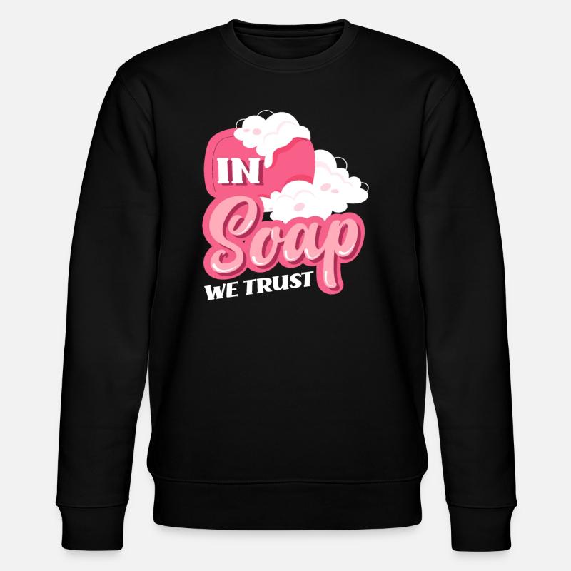 Trust in soap - Stanley/Stella CHANGER Unisex Organic Sweatshirt - black