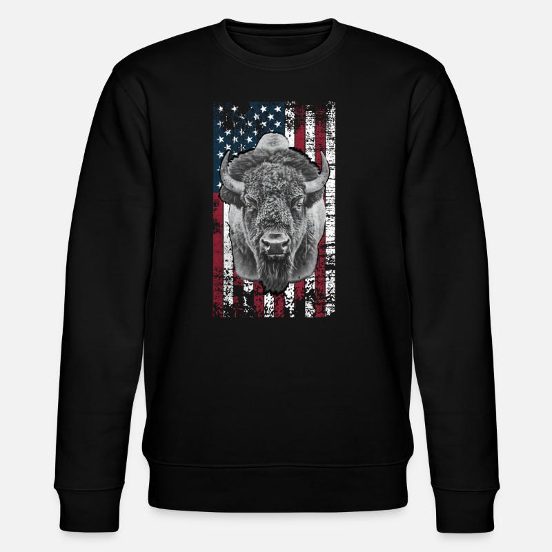 Bison États-Unis - Sweat bio CHANGER Stanley/Stella Unisexe - noir