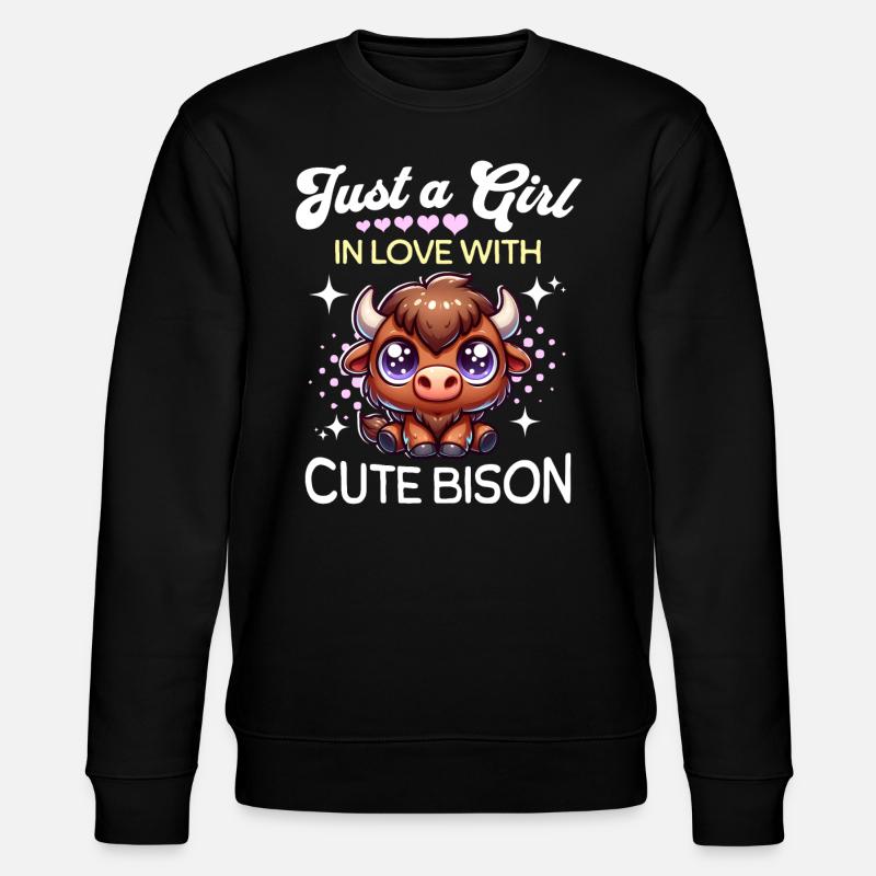 Bison fille bison - Sweat bio CHANGER Stanley/Stella Unisexe - noir