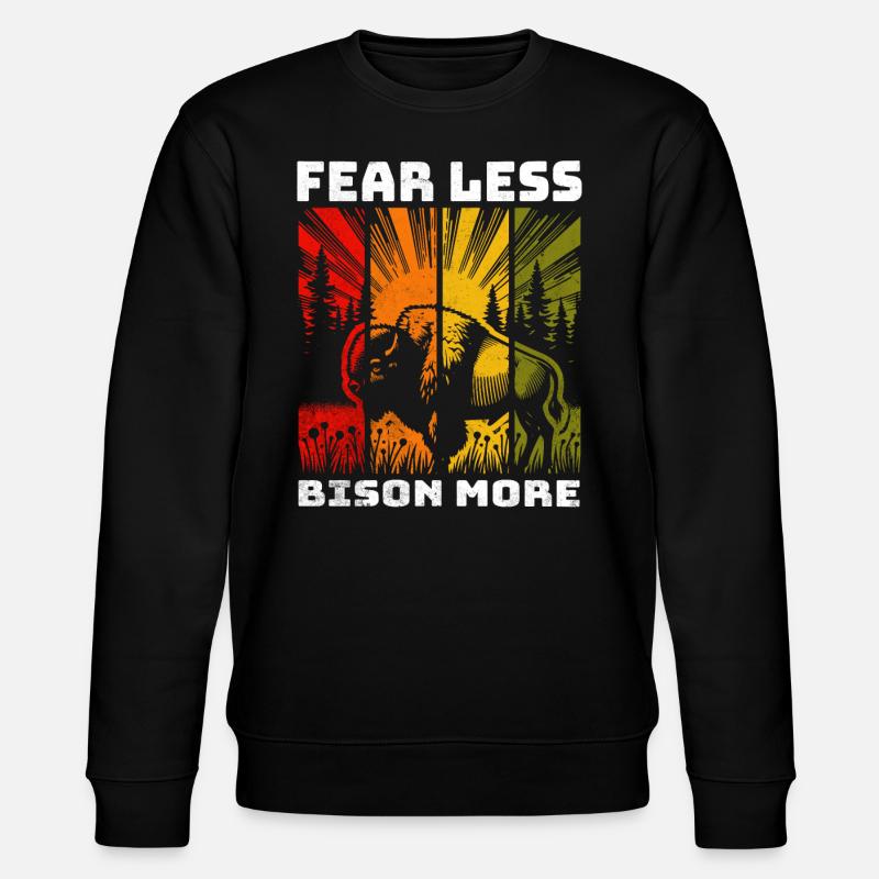 Bison Buffalo - Sweat bio CHANGER Stanley/Stella Unisexe - noir