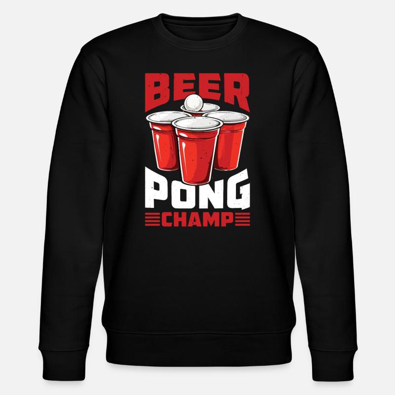Beer Pong Champ - Stanley/Stella Unisex Bio-Sweatshirt CHANGER  - Schwarz