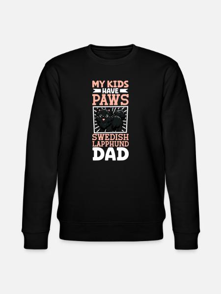 Swedish Lapphund Dad - Stanley/Stella CHANGER Unisex Organic Sweatshirt - black