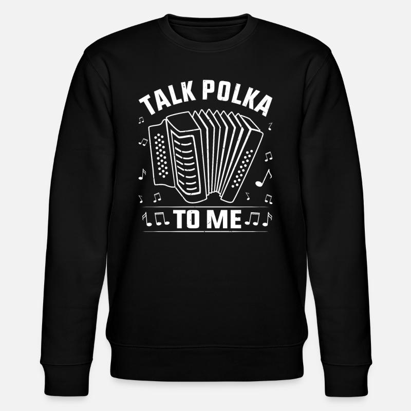 Witziger Polka Spruch - Stanley/Stella Unisex Bio-Sweatshirt CHANGER - Schwarz