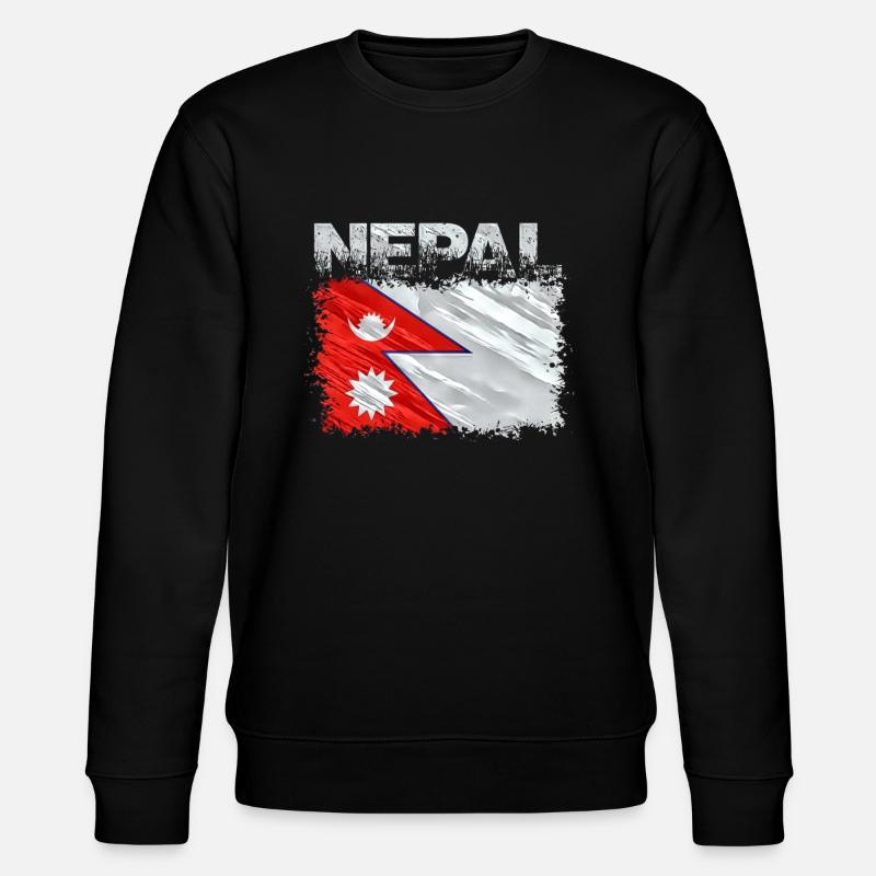 Népal - Sweat bio CHANGER Stanley/Stella Unisexe - noir