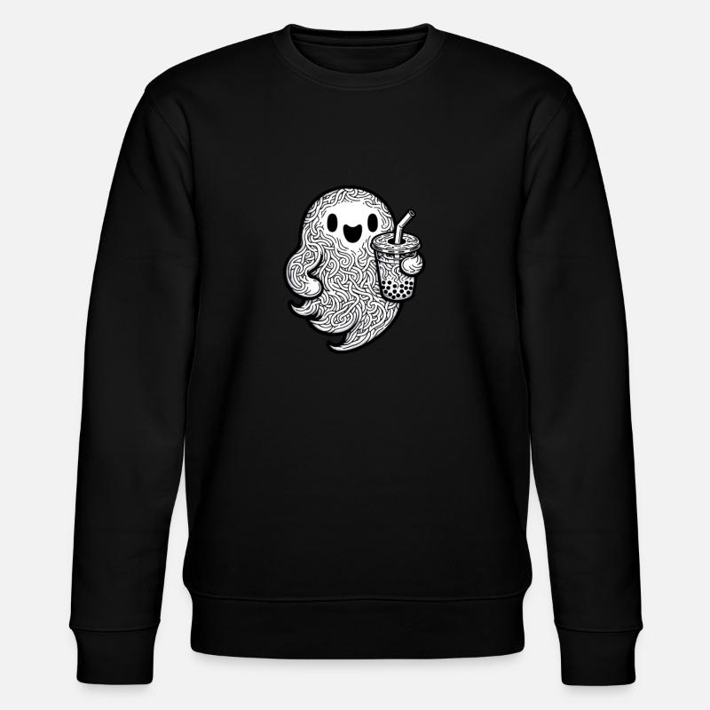 Ghost Bubble Te - Stanley/Stella CHANGER Unisex Organic Sweatshirt - black