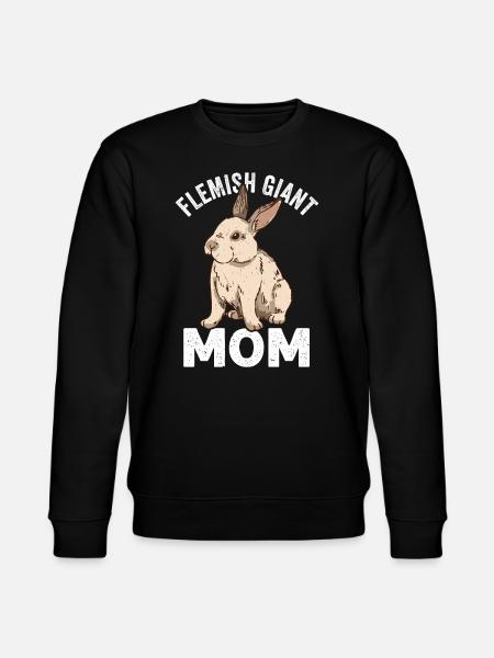 Flamsk kæmpe kanin kanin kanin kanin - Stanley/Stella økologisk unisex-sweatshirt CHANGER  - sort
