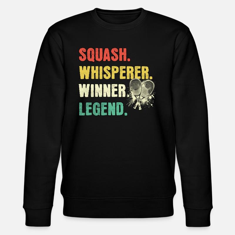 Squash Whisperer Squash Legend - Sweat bio CHANGER Stanley/Stella Unisexe - noir
