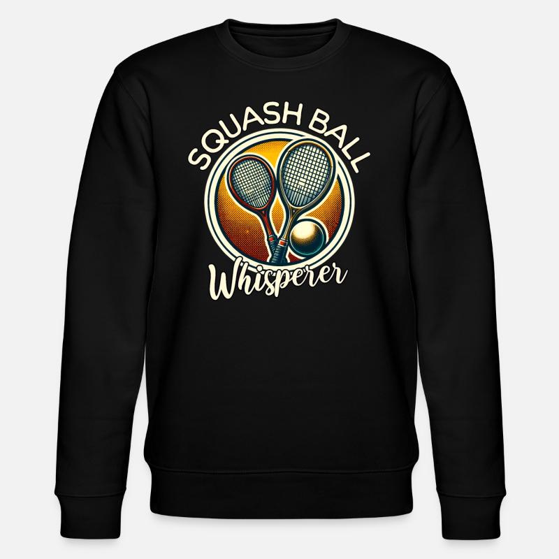 Squash Flüsterer - Stanley/Stella Unisex Bio-Sweatshirt CHANGER  - Schwarz
