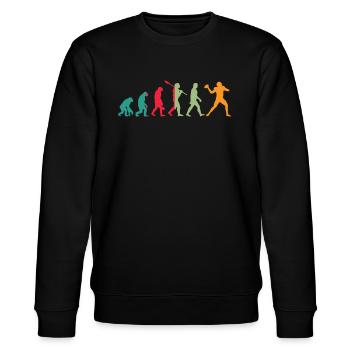 Evolution Quarterback Maillot Football Cadeau - Sweat bio CHANGER Stanley/Stella Unisexe - noir - Devant - Nik (191cm) & Marisol (170cm)