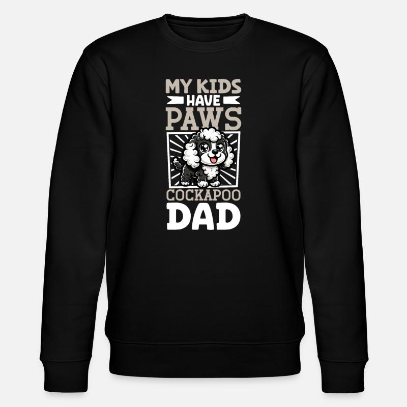Cockapoo Dad - Stanley/Stella CHANGER Unisex Organic Sweatshirt - black