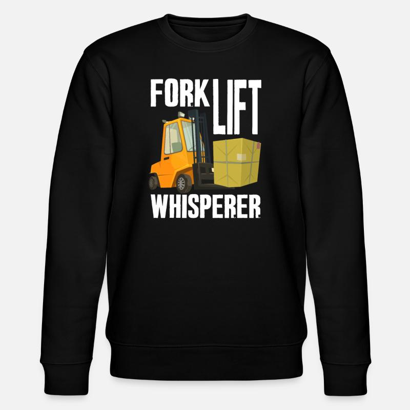 Forklift Whisperer - Stanley/Stella CHANGER Unisex Organic Sweatshirt - black