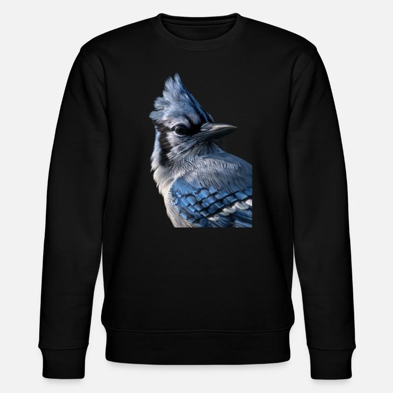 Blauhäher - Stanley/Stella Unisex Bio-Sweatshirt CHANGER  - Schwarz