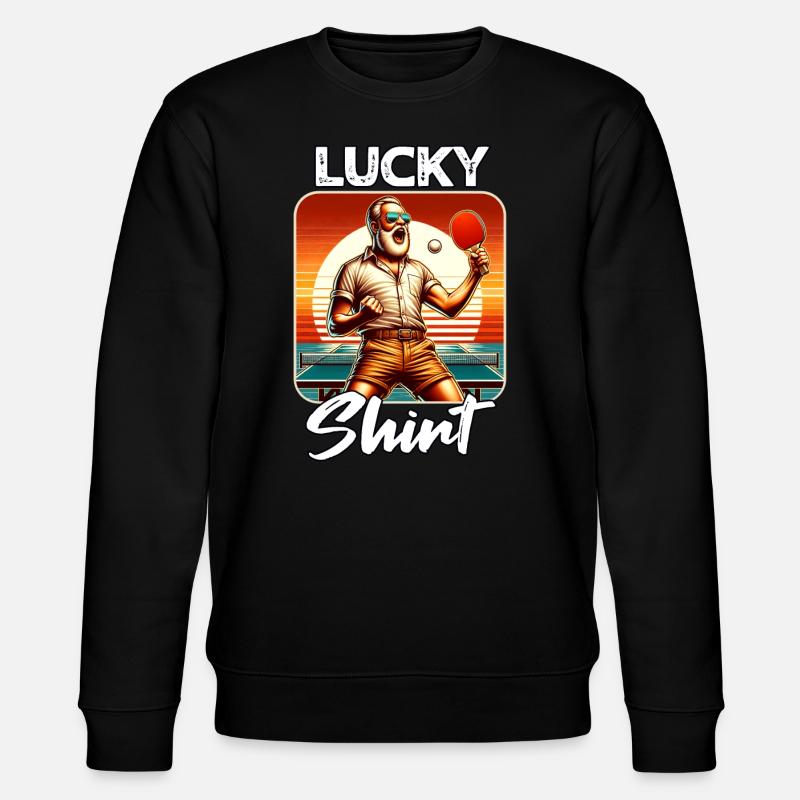 Ping Pong Spieler - Stanley/Stella Unisex Bio-Sweatshirt CHANGER  - Schwarz