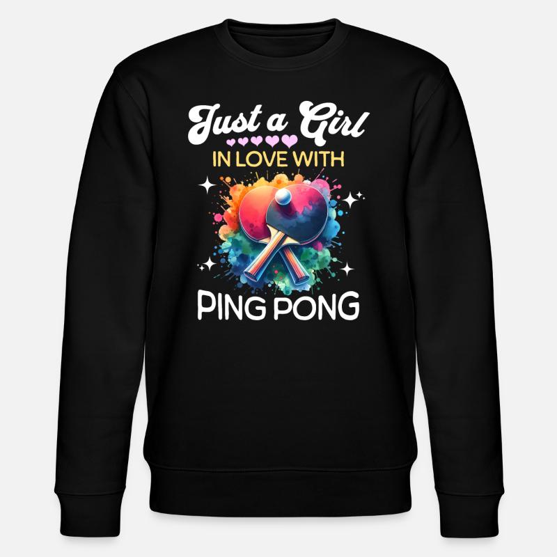 Fille de ping-pong - Sweat bio CHANGER Stanley/Stella Unisexe - noir