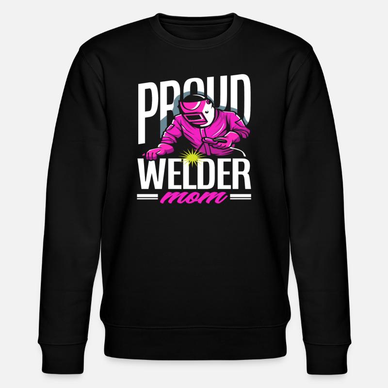 Fière maman soudeuse - Sweat bio CHANGER Stanley/Stella Unisexe - noir