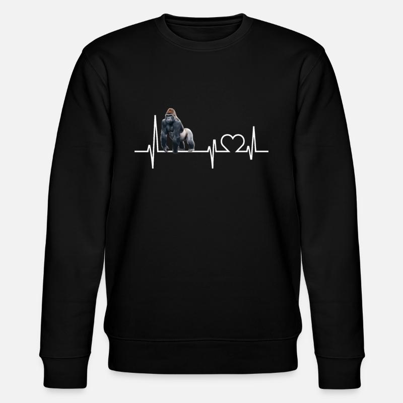 Gorilla - Stanley/Stella Unisex Bio-Sweatshirt CHANGER  - Schwarz